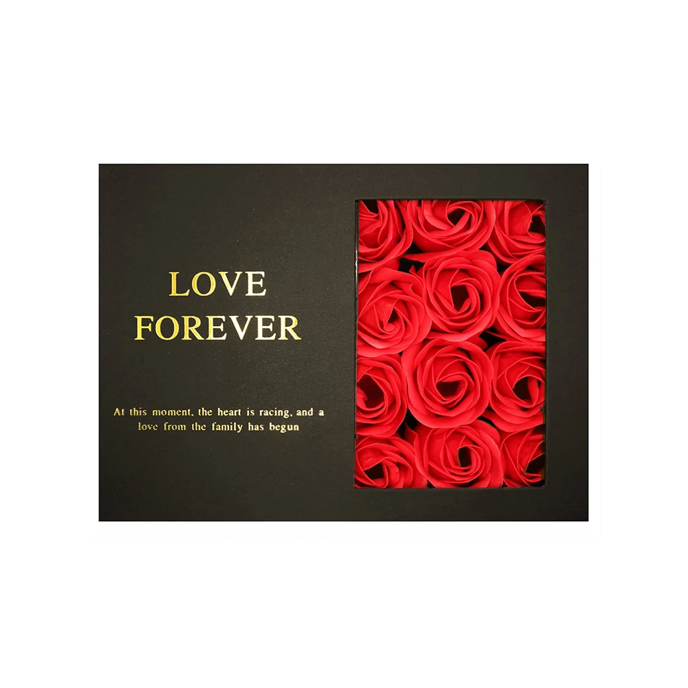 

Hot Sale Valentines Day Gift 2023 Charming Internal Rose Jewelry Valentines Day Gift Box