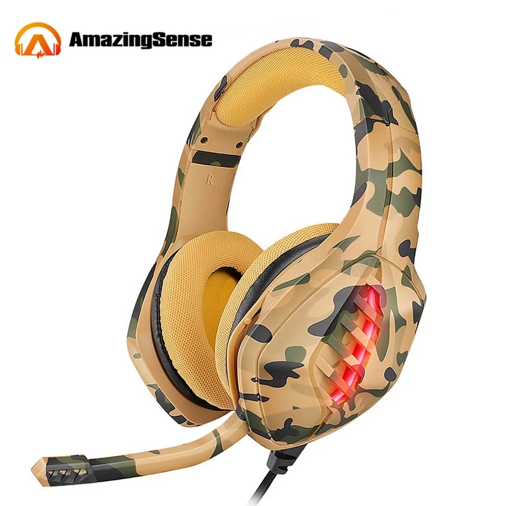 

New Camo Over-ear Surround Gaming Headset Headphone Earphones with Driver 50mm