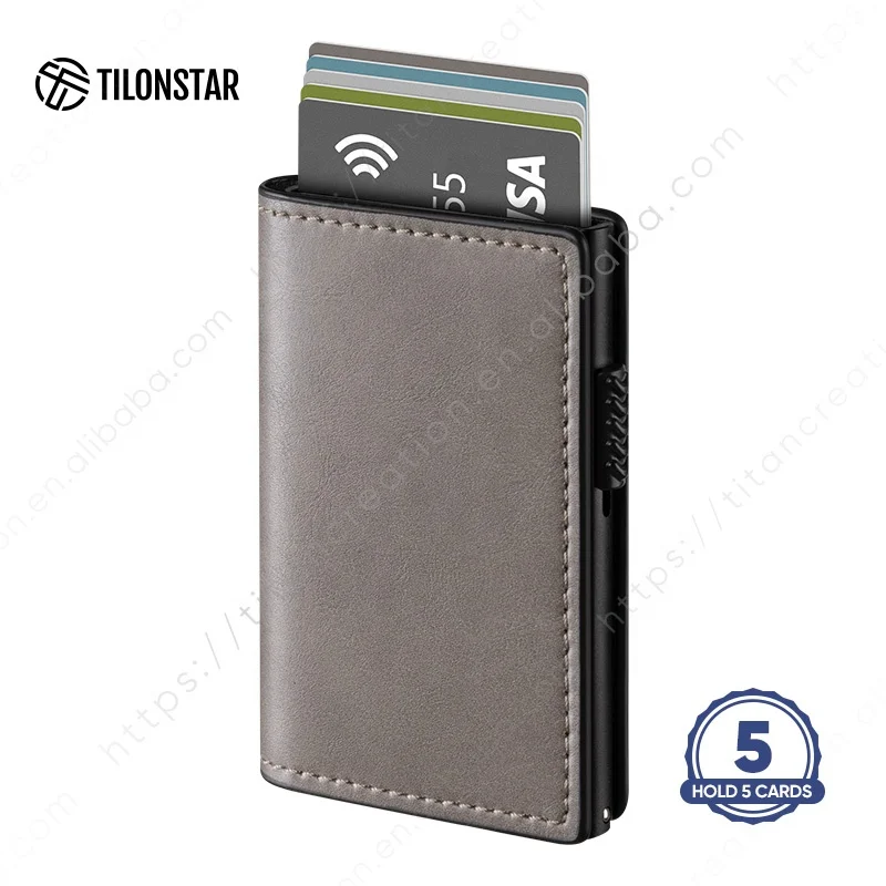 

Customized Slim Wallet Card Holder Wallet Leather Card Holders Credit Card Holder