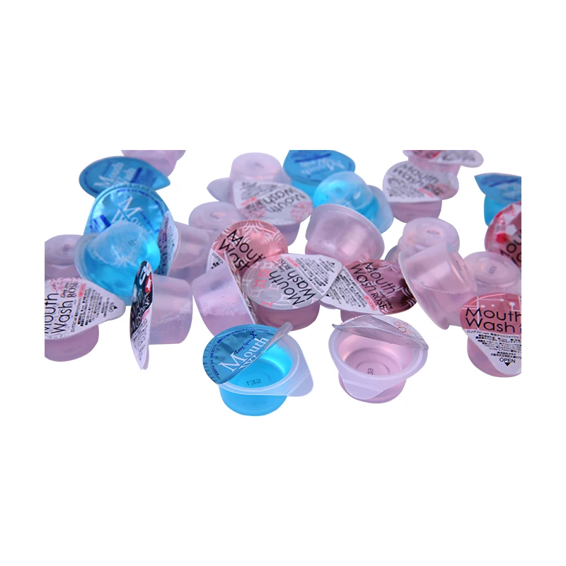 

Teeth Whitening Mouth Wash Mint FlavorJelly Disposable Mouth Wash For Oral Care, Pink blue