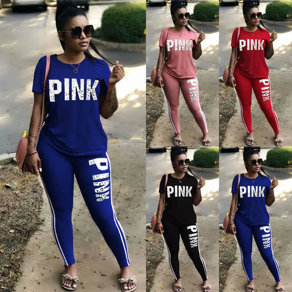 

2021 NEW ARRIVALS Plus size women casual two pieces set different colors available, Pink yellow purple gray black blue red or customized