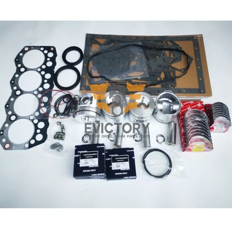 

For excavator S4SDI S4SD 3044 C3.4 rebuild kit overhaul kit gasket piston liner