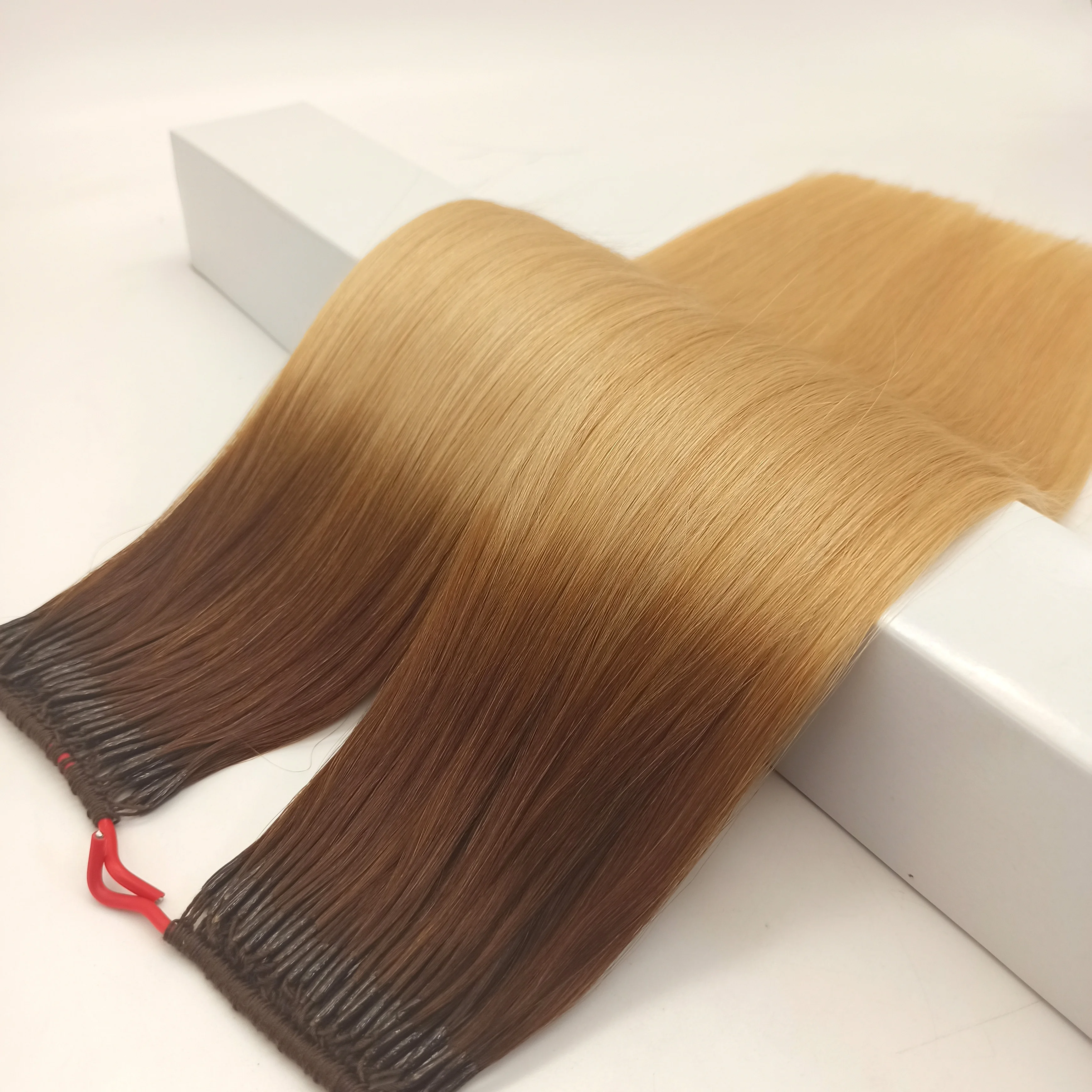

18"Top Grade Russian Remy Human Hair 0.8g 1g Micro links tube beads hair russian nano ring tips hair extension, Natural color #1b