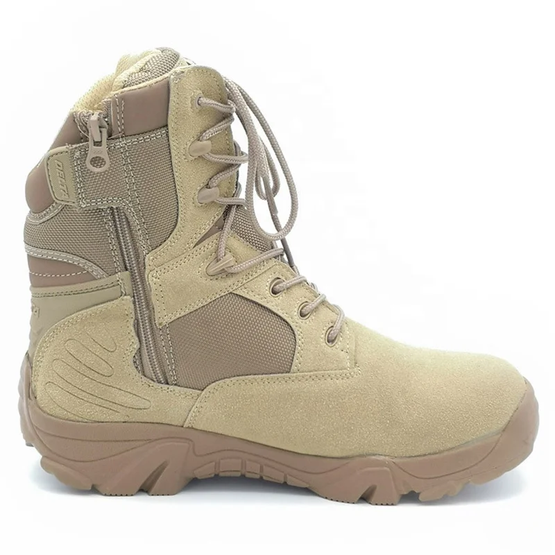 

factory direct sales outdoor high-top desert combat boots, Black, sand (khaki)