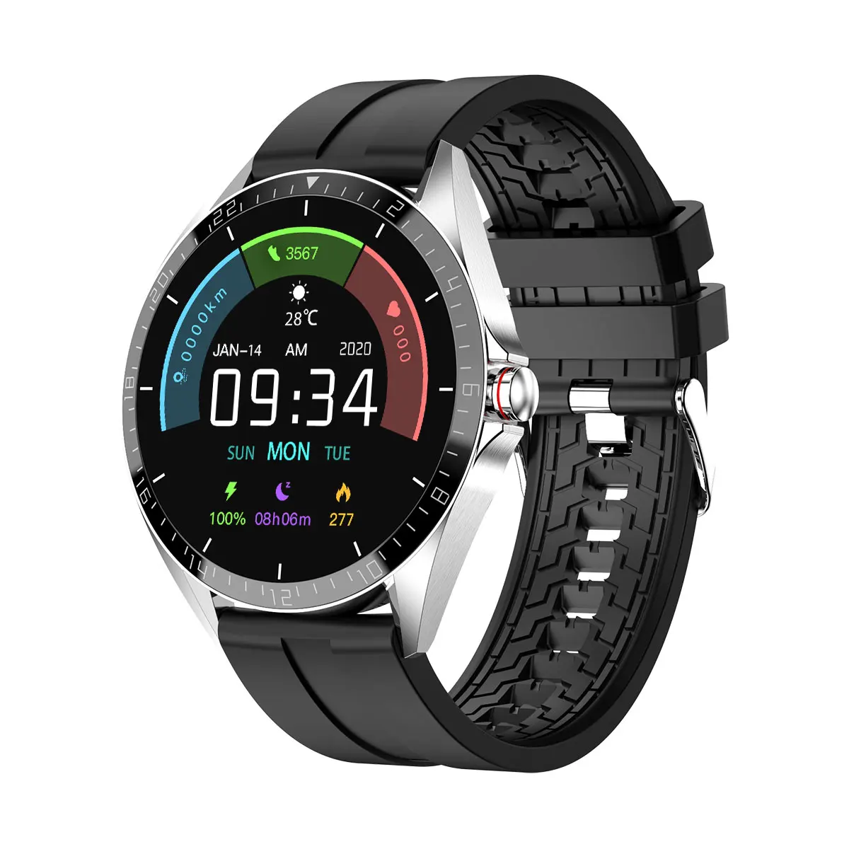 

Hot-selling KUMI GW16 IP67 Waterproof Smartwatch 1.3inch HD IPS Color Screen 240x240px Android & iOS Smart Watch