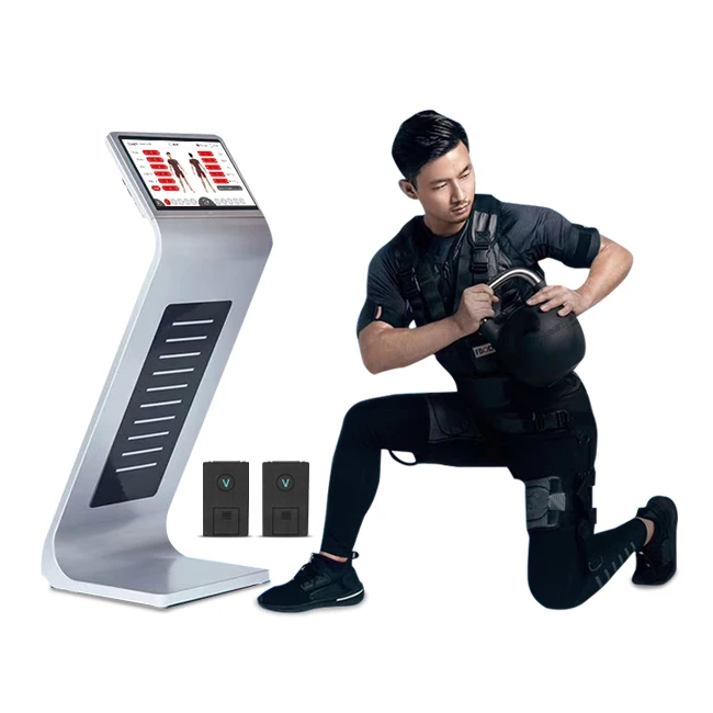 

Hybrid wired and wireless ems electro fitness EMS training suit equipment