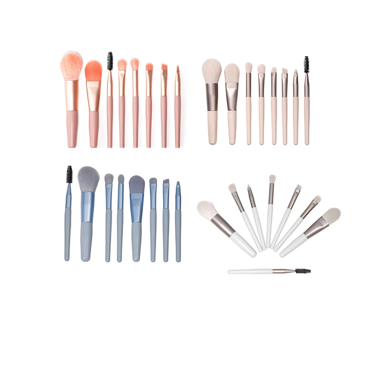 

Free Sample Cheap Factory Portable 8 Pcs Makeup Brush Set