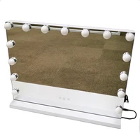 

Makeup Mirror with Lights, Hollywood Lighted Vanity Mirror with Touch Screen Dimmer, Large desktop Mirror