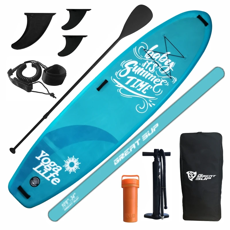 

Hot Sale Factory Price Inflatable Sup Board Paddleboard Inflatable Paddle Board, Yellow&white or customized