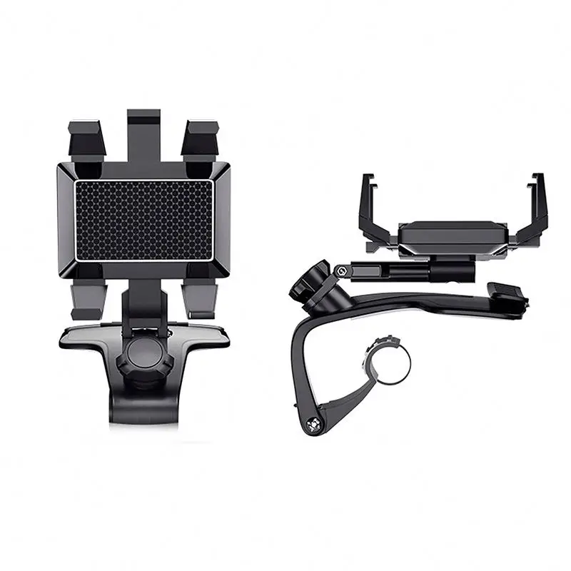 

Phone holder for smartphones REKar rear mirror phone holder, Black