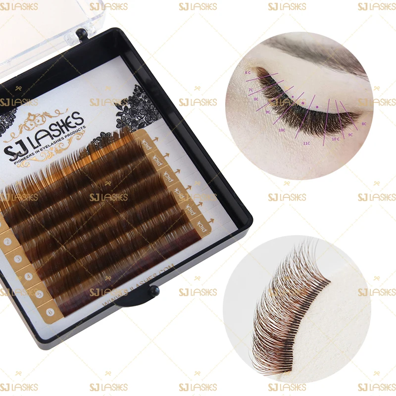 

Wholesale Price For Easy Fanning Lashes Extensions Mini Kit With Private Label, Black/brown