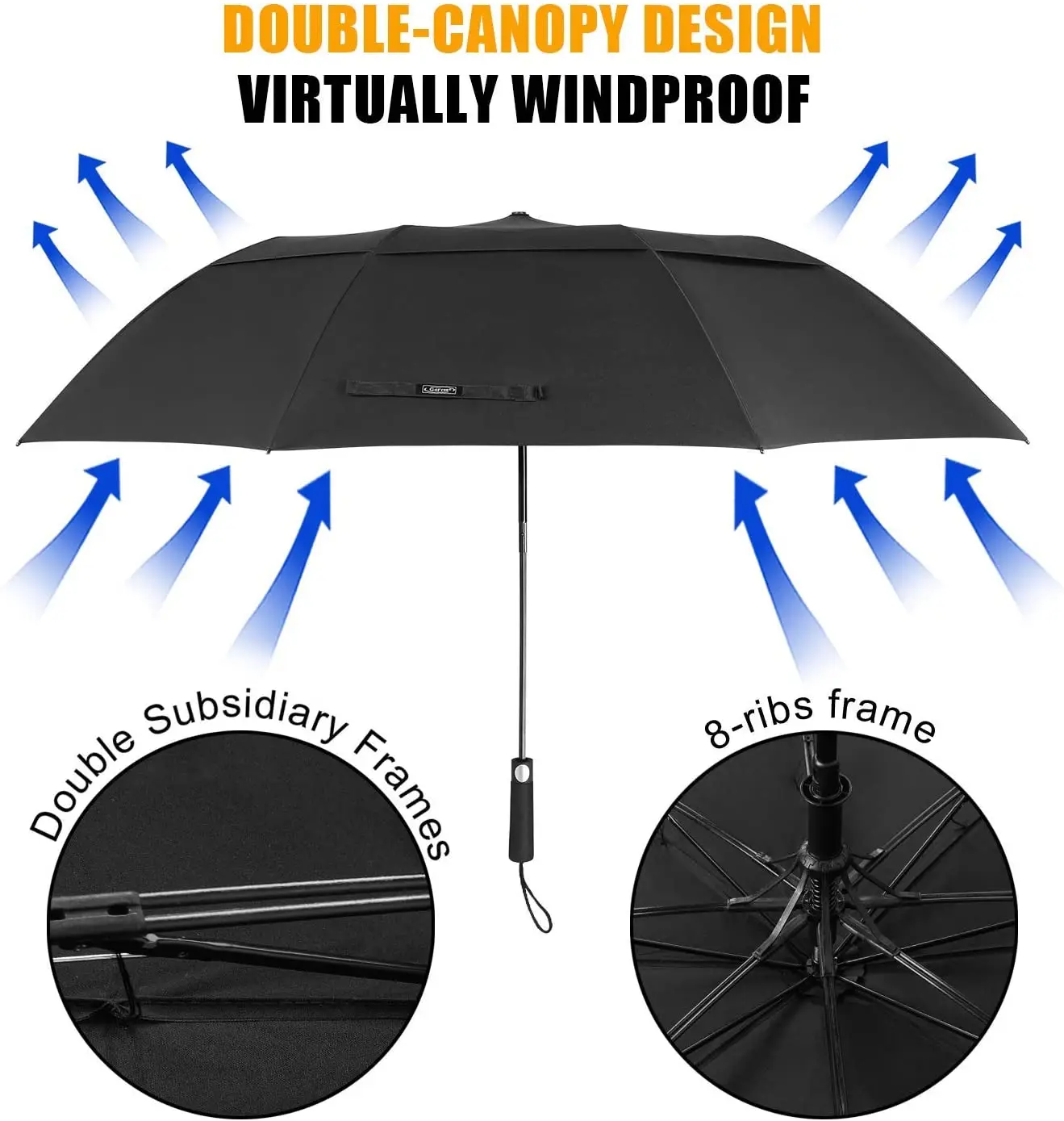 62 inch portable golf umbrella extra large oversize folding