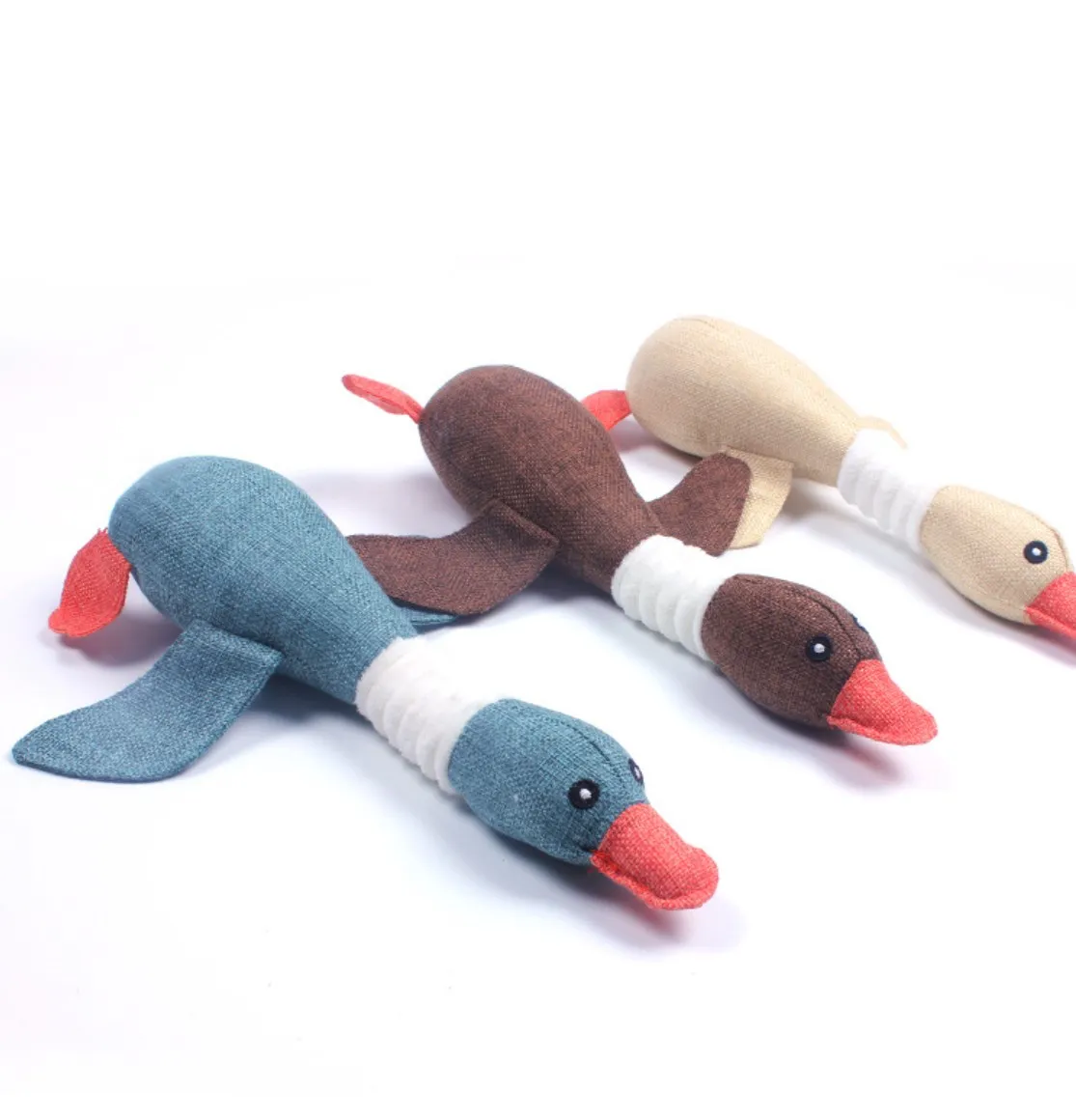 

Pets Supplies Dropshipping Cute Plush Duck Dogs Squeak Toys Funny Pet Play Intereactive Chew Toy for Small Medium Dog