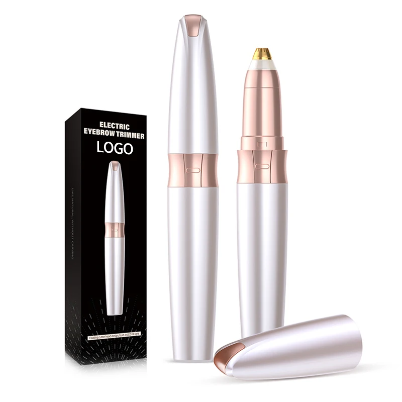 

Portable multi-function electric eyebrow trimmer, White