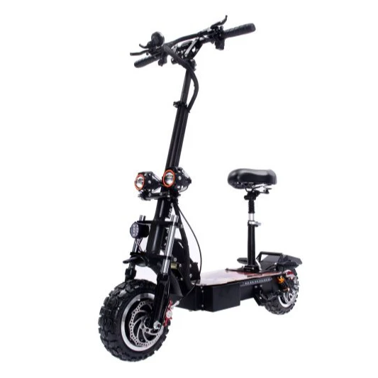 

high speed dual motor off road electric scooter 60v 5600w 100km long range