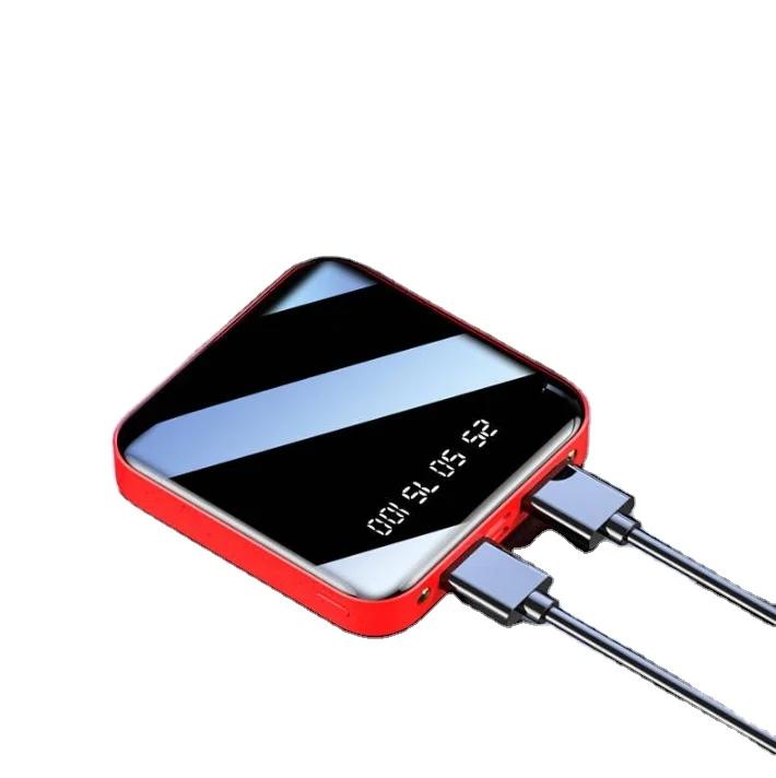 

Custom Logo Power Bank Mobile Charger USB Ports Mini Powerbank 20000mah, Red/blue/black