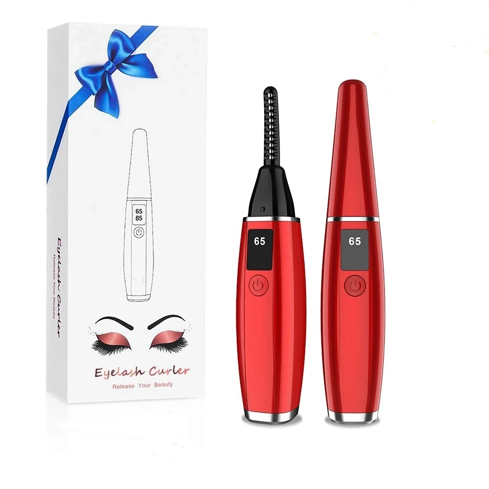 

Great Factory Price Portable USB Rechargeable Natural Eyelash Curler comb eyelash curler Mini Electric heated eyelash curler