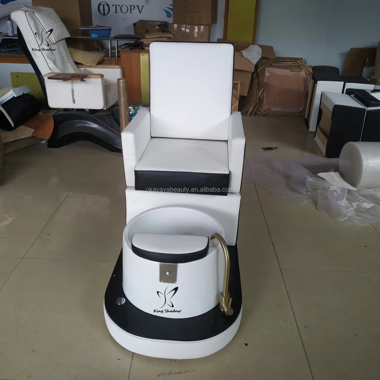 

2020 nail salon furniture luxury marble foot spa pedicure chair