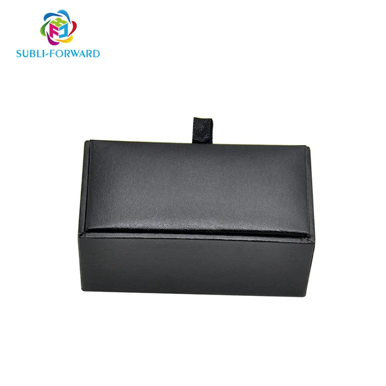 

Manufacturer Sublimation High Quality customizable Cufflink Box, Black;white