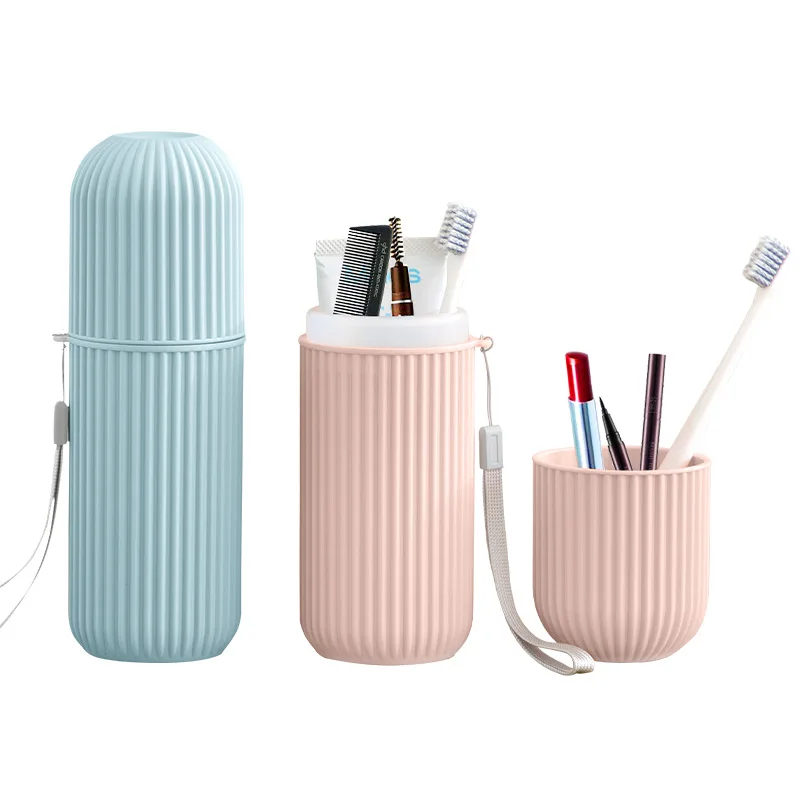 

Portable Nordic Simple Travel Toothbrush Box Mouthwash Cup Brushing Cup Set Storage Holders Travel Wash Cup