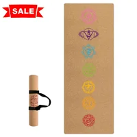 

Custom Print Chakra 100% Natural Tree Rubber Recycled Private Label Eco Friendly Cork Yoga Mat