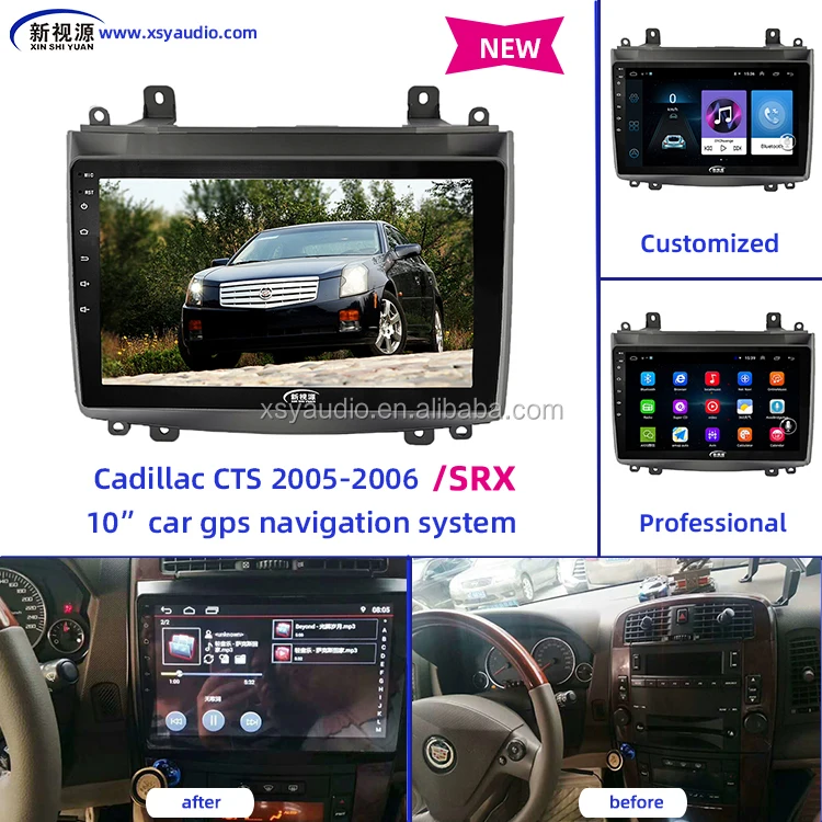 10 Inch Gps Navigation System Car Radio With Fm/am Bt Wifi For Cadillac