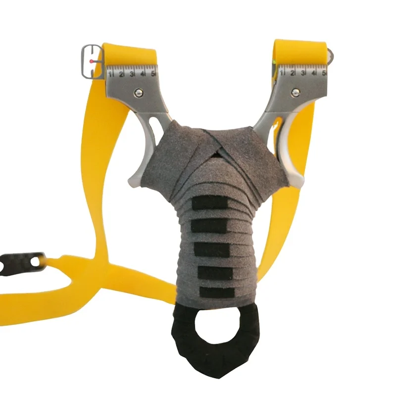 

High quality stainless steel outdoor shooting game rubber band slingshot