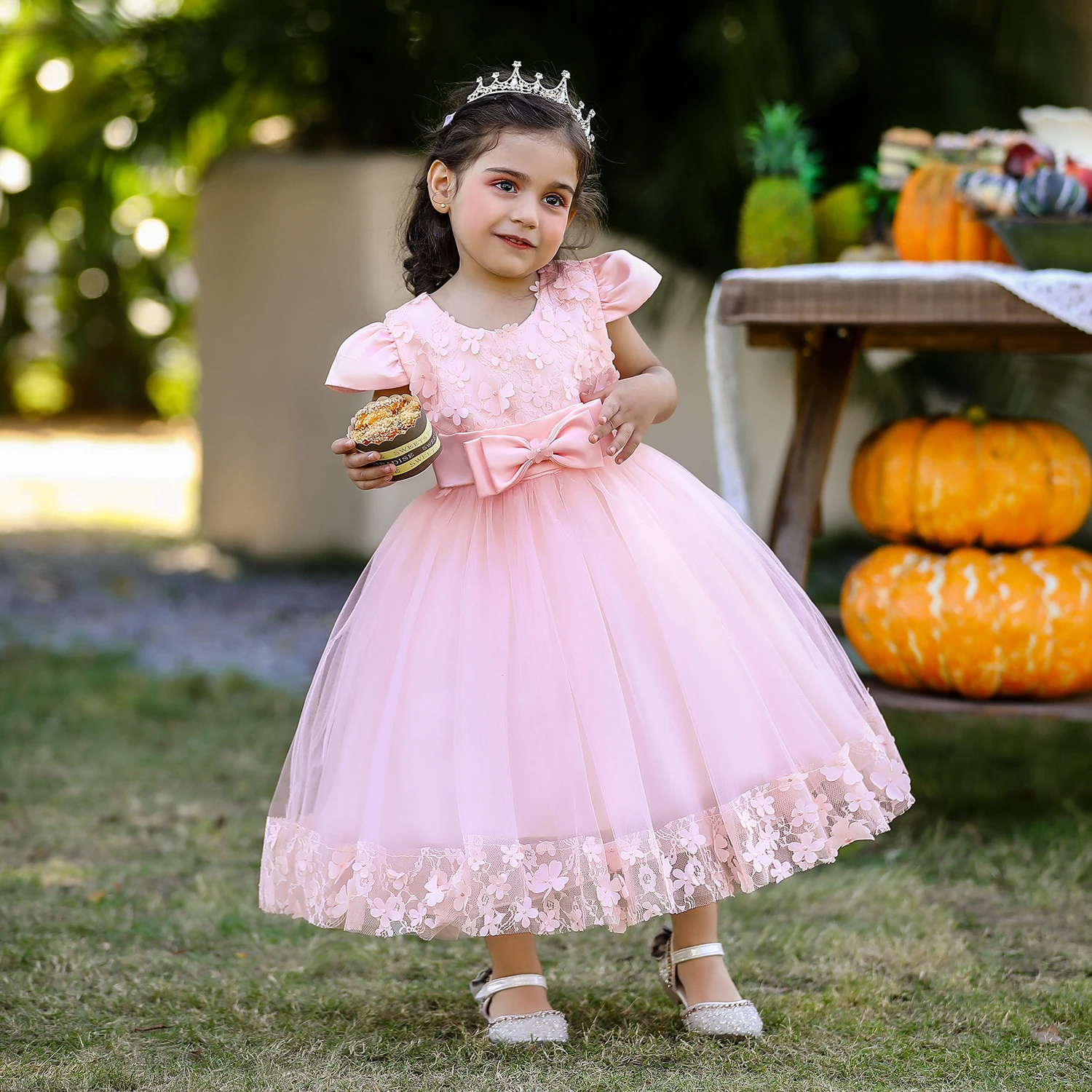

MQATZ Children Unicorn Party Princess Dress up Flower Gilr Dresses Kids Girl Wedding Party Dress
