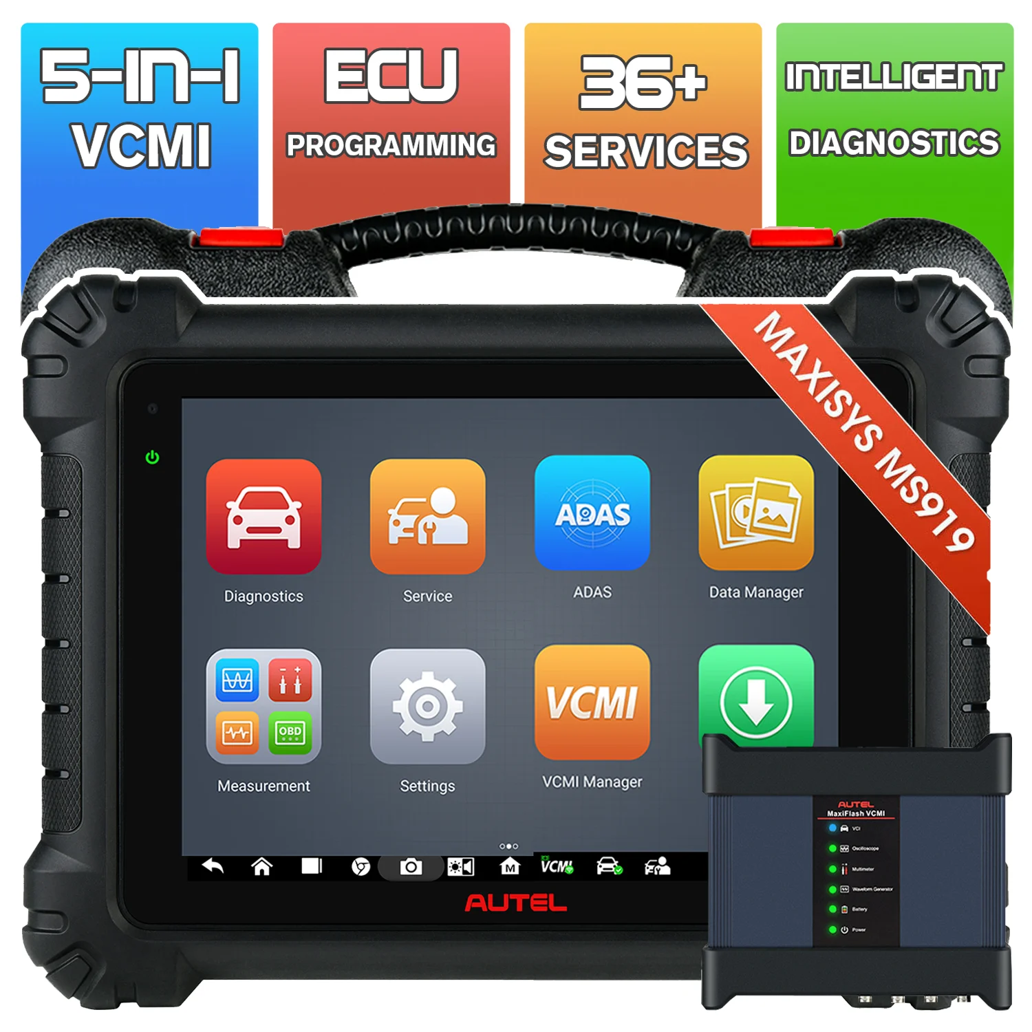 

Autel Maxisys MS919 30+ Function Service OE Level ECU Programming Obd2 Scanner Diagnostic Tool Autel Maxisys MS909 MS919