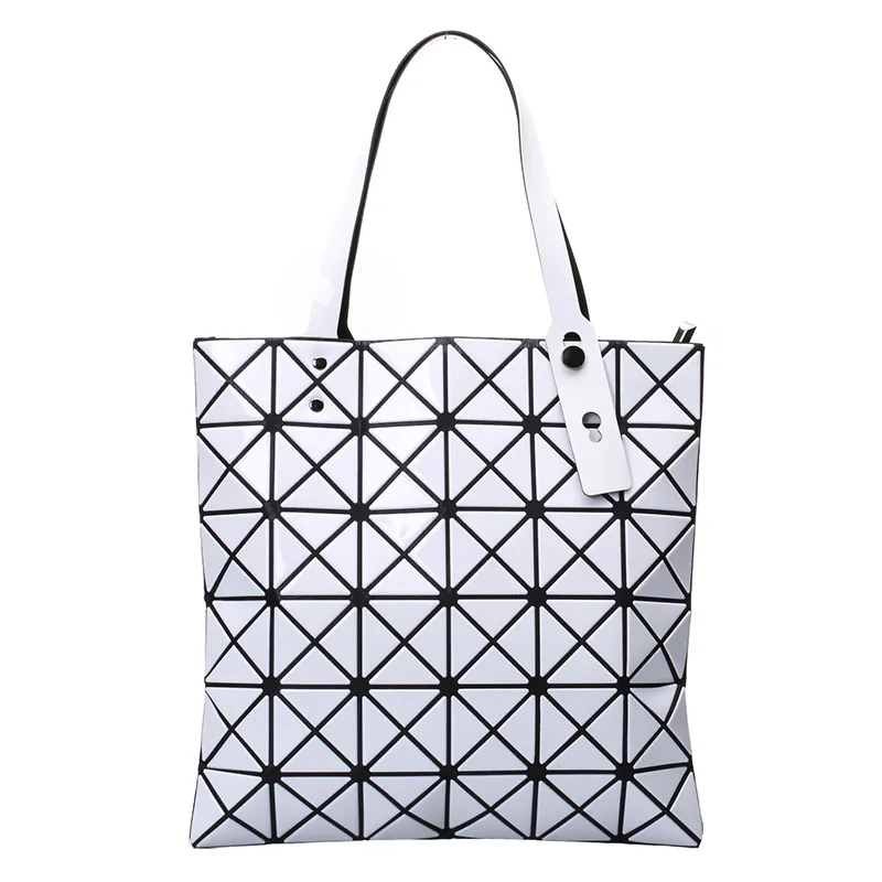 

Fashion Travel Woman Handbag Luminous Rhombus Geometric Shoulder Tote Bag, As pictures or customized