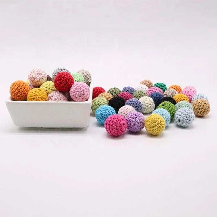 
20mm Baby Nursing Teething Crochet Beads Balls 