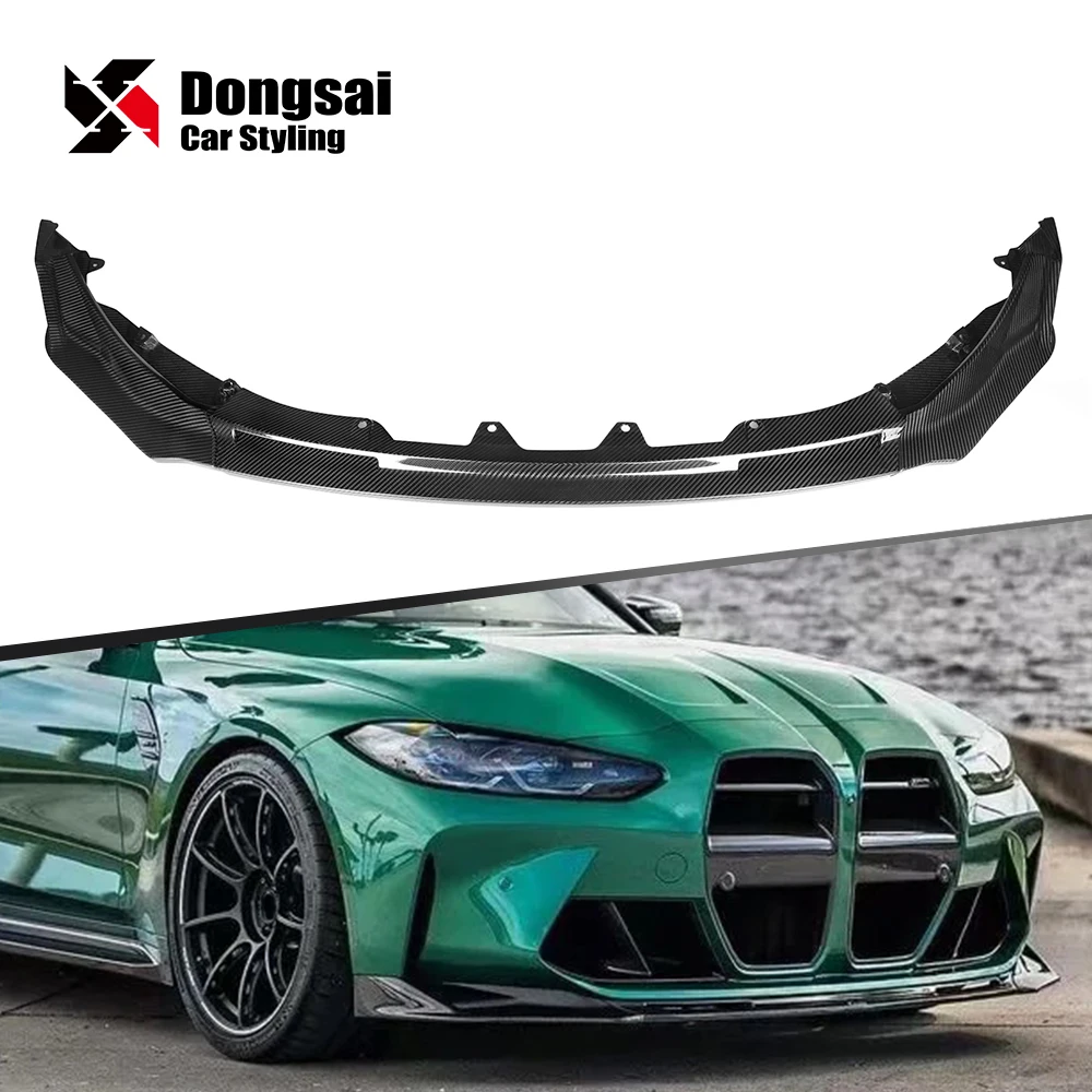 

For BMW G80 M3 G82 G83 M4 Add V Style Dry Carbon Chin Lip Front Bumper Spoiler Rocker Winglet Splitter 2020+