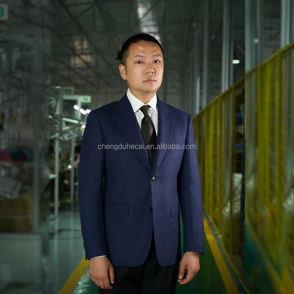 HARCHOY Slim Fit Wool Business Suit