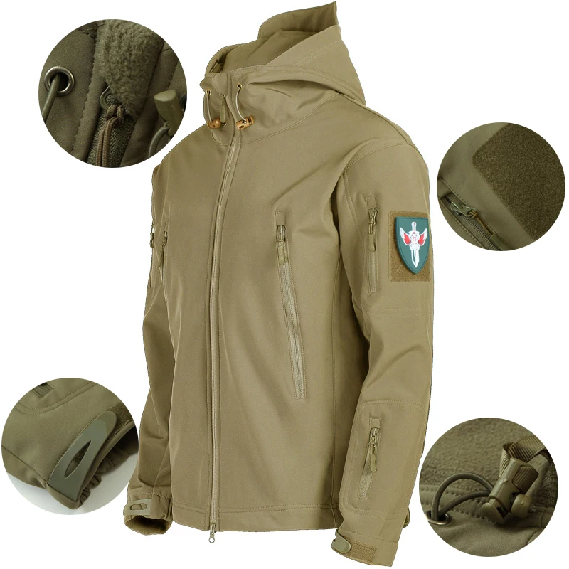

Mens Warm Fleece Lining Windproof Hooded Mountain Hardwear Waterproof Softshell Jacket Hiking Outfit Outdoor Vitals Jacket