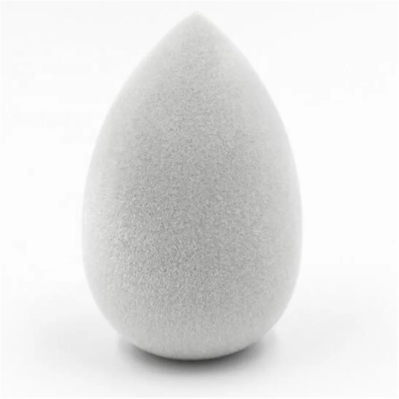

Gray Flocking Teardrop Round Dualuse Makeup Sponge