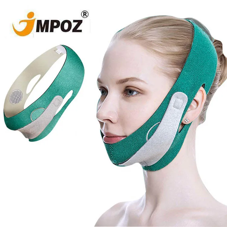 

Face Chin V Line Shaper Slimmer Neck and Chin Compression Garment Wrap Post Surgical Chin Strap Bandage Face Slimmer, Green