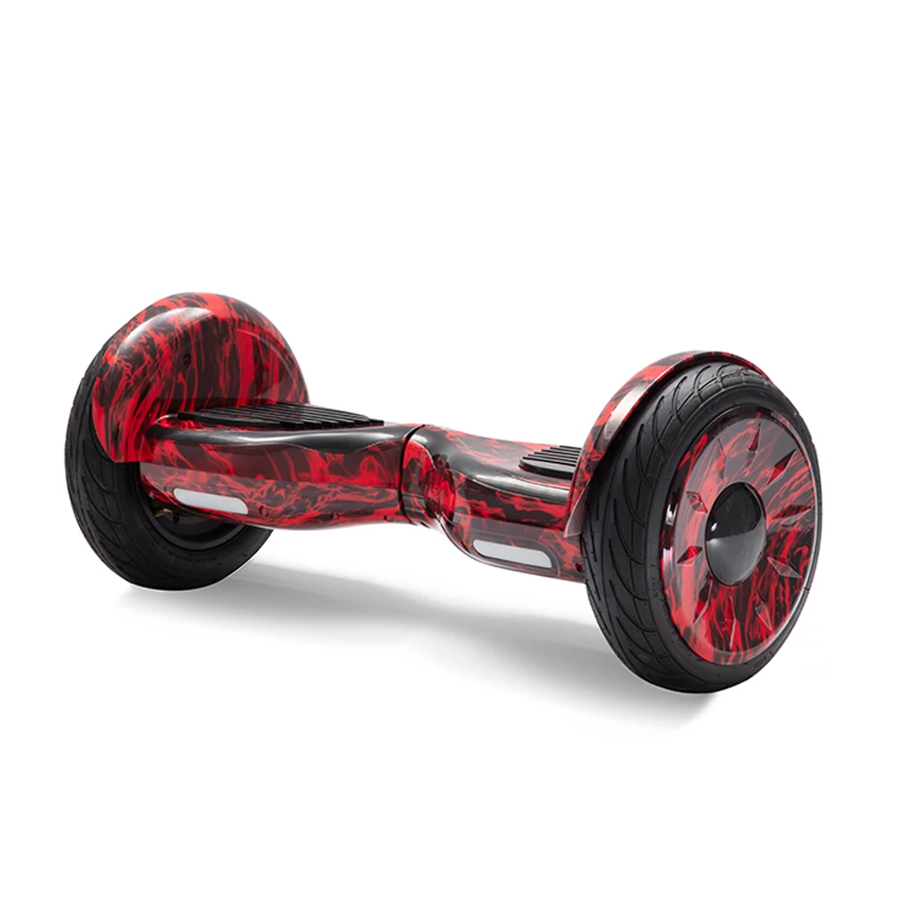 

Flame 10 Inch Hoverboard Two Wheels Skateboard Built-in Speaker Self Balance Electric Scooter customized Hover Board, Flame red