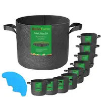 

Non Woven Fabric Pots 5-Pack 5 7 10 20 100 Gallon Felt Fabric Garden Pots Felt Plant Growing Bags