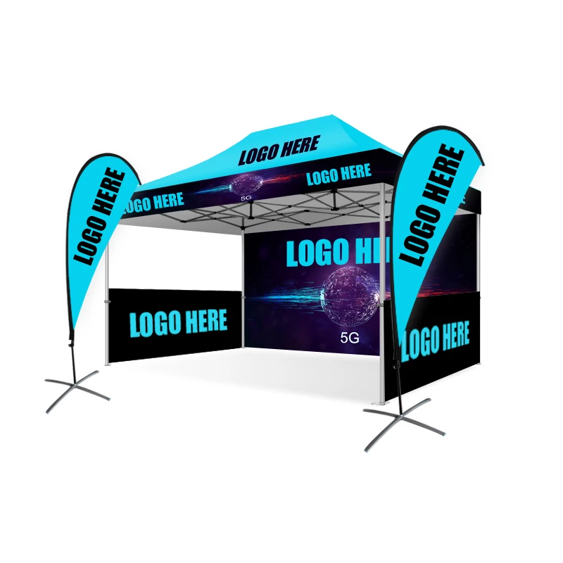 Hot Sale Sunproof Easy up Instant Gazebo Tent for Exhibition Displays Outdoor Custom Made Fashionable Tent With Window