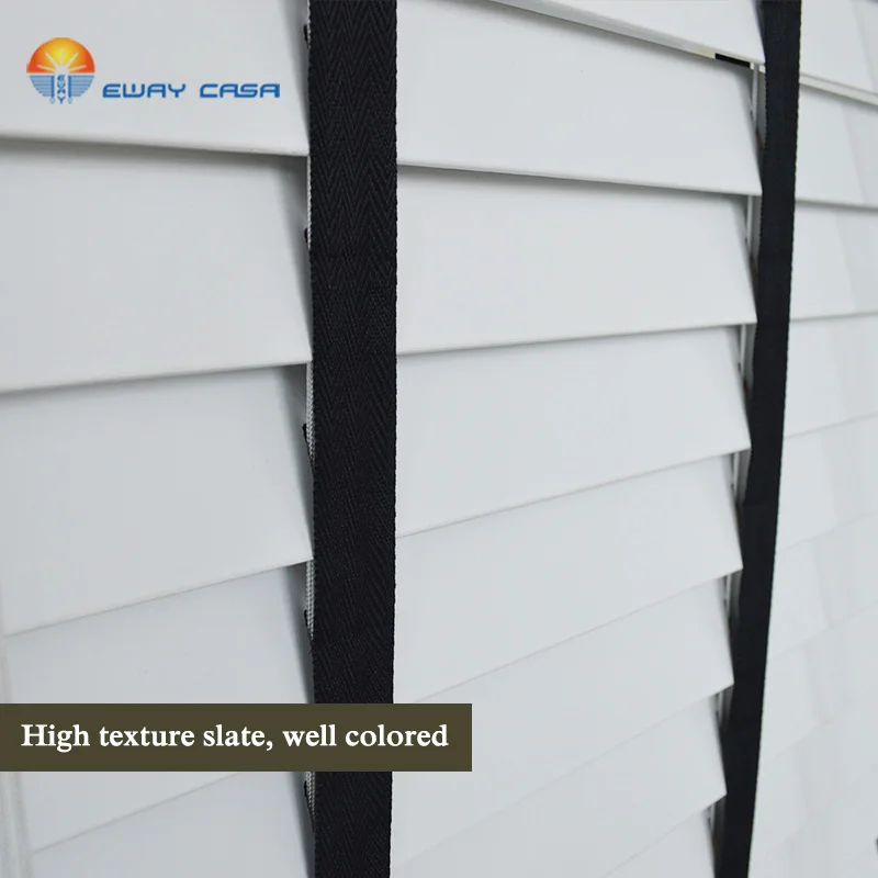 
Customized Wooden Blinds Real wood Slats Horizontal Blinds No.:WB_MB580 