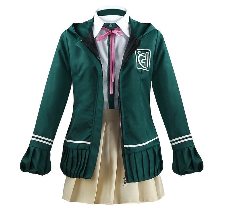 

Dark Green Hooded Uniform Set Ordinary Stage Costume Cosplay Party Cos Dress Cute Anime Comic Exhibition Dress up Girls Cloth, Photo