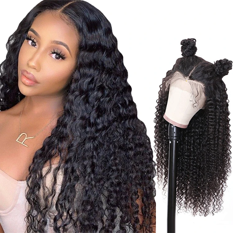 

Kinky Curly Raw Indian Unprocessed Human Hair Full Lace Wig Virgin Hair