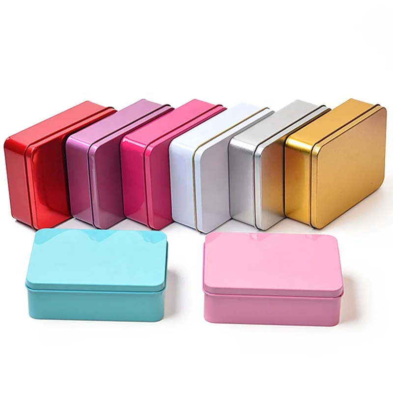 

Top selling popular metal soap tin box pink tea packaging tin box