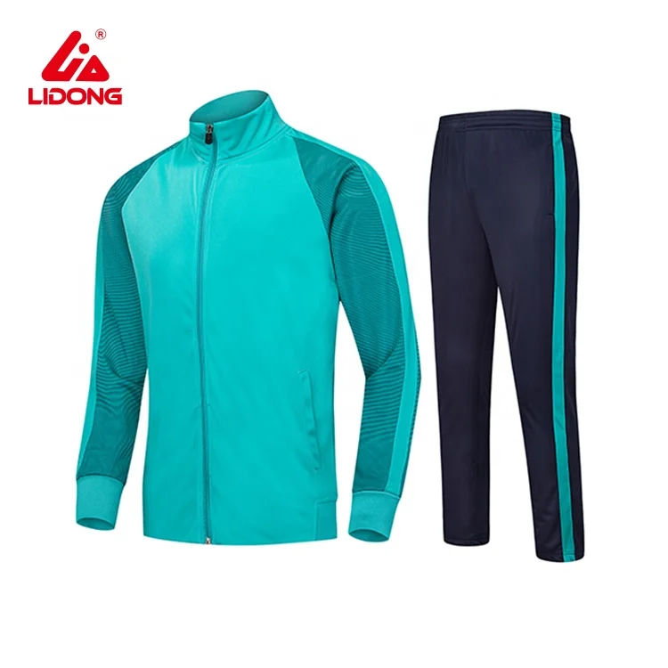 

China cheap sportswear best running shell jacket green velour tracksuit custom