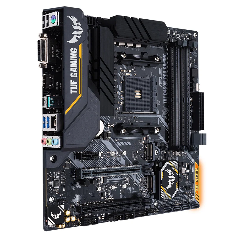 

Used Motherboard for ASUS TUF B450m-Pro GAMING MATX motherboard supports CPU 3700X/3600X/3600/2600AMD B450/ Socket AM4