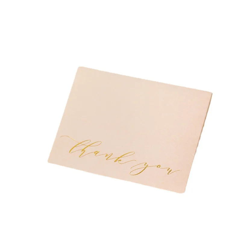 

Luxury Gold Stamping Thank You Flower Greeting Cards Congratulations/Happy Birthday Day/ Merry Christmas Cards With Envelops