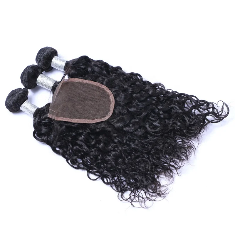 

Wholesale virgin mink hair bundles vendors with closure