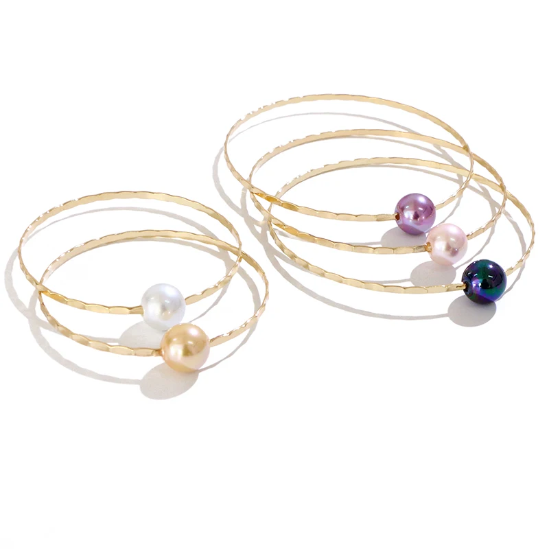 

Komi Hawaiian 5 Colors Pearl Bangle Bracelet Polynesian Style samoa jewelry wholesale Gold Plated Bracelet
