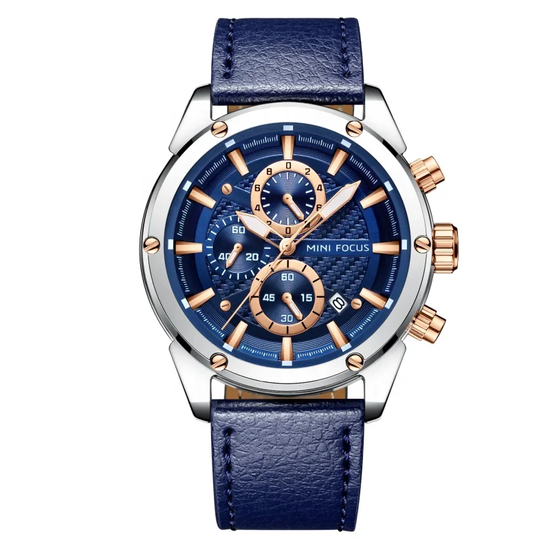 

2020 hot top mini focus brand wrist watch relojes de mano para hombre custom luxury men watches leather chronograph watch