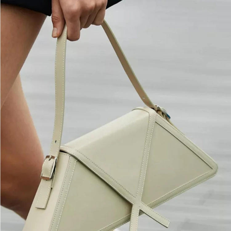 

High Quality Ladies Personality Stitching Contrast Cross Body Purse Fashion Underarm Bag